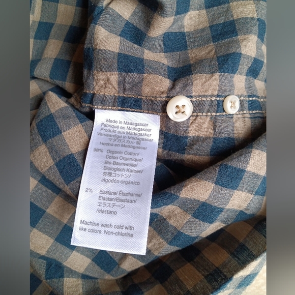 🆕 J.Crew | Slim Fit Check Print Button Down Long Sleeve Casual Shirt Size Large - Picture 6 of 6
